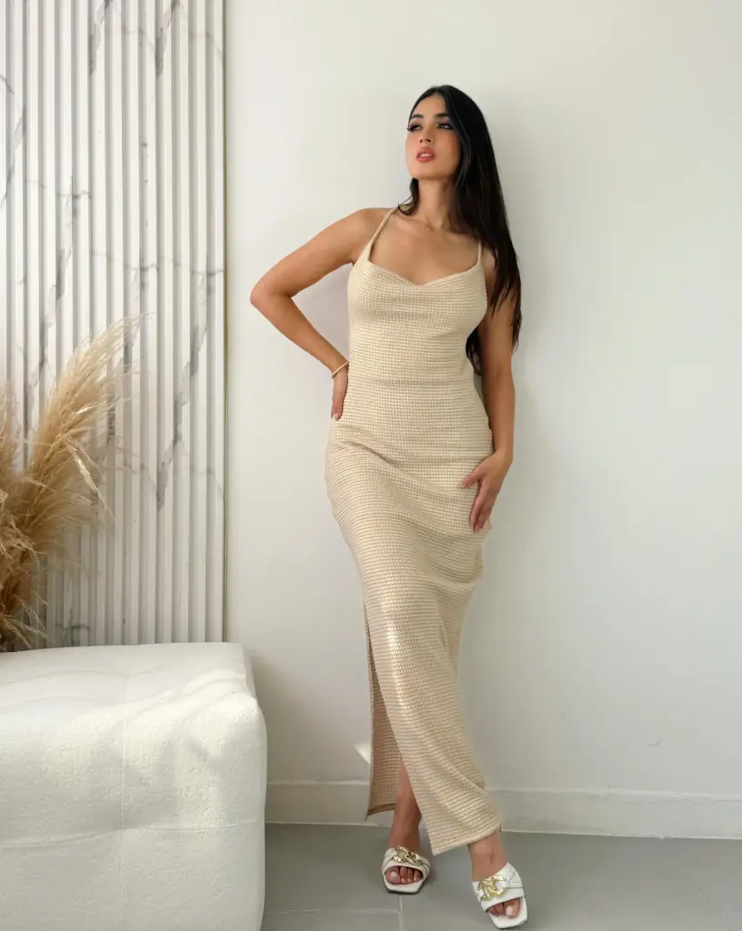 VESTIDO IRINA DORADO
