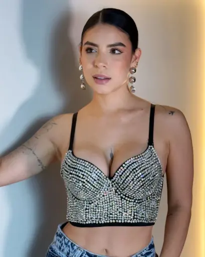 [AMORAT] CROP DIAMANTE 